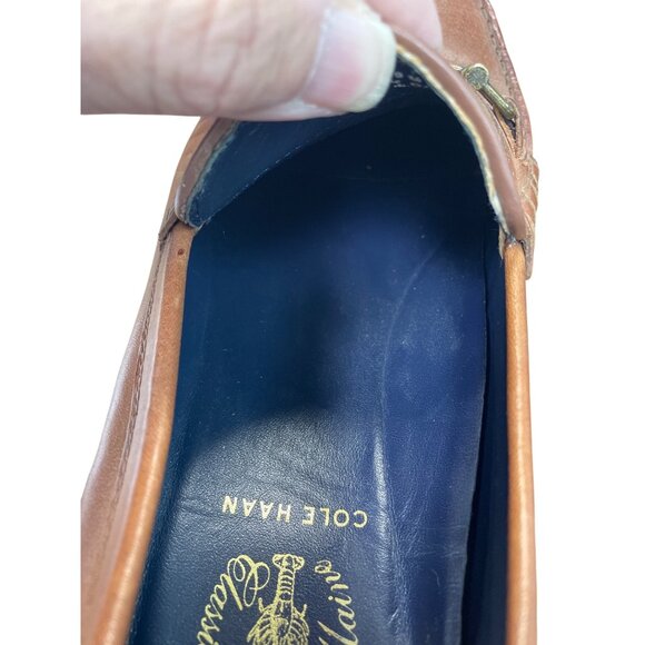 Cole Haan Pinch Mens Brown Leather Maine Classic slip Loafers Sz 9M SKU 9573 - Picture 8 of 16